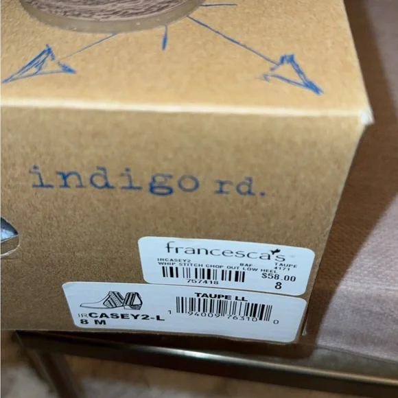 Indigo Beige Ankle Booties - Picture 5 of 5
